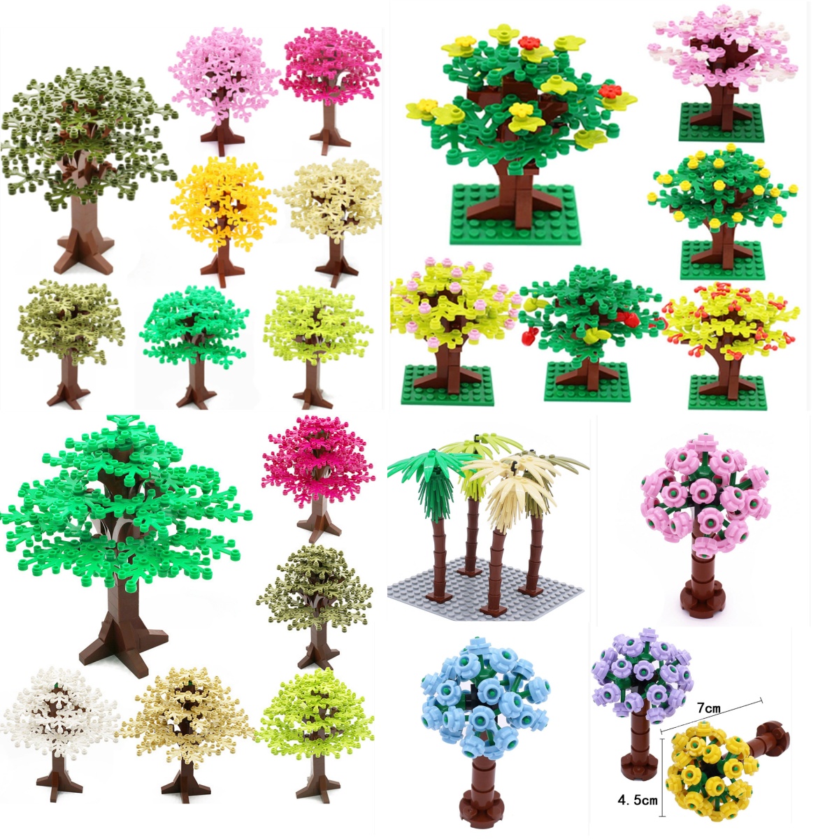 Bonsai Garden Lego Set - Klocki Konstrukcyjne Drzewo Kwiaty Zestawy Miasto