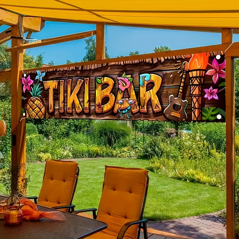 Bonsai Garden Ideas - Baner do baru Tiki, tropikalny hawajski