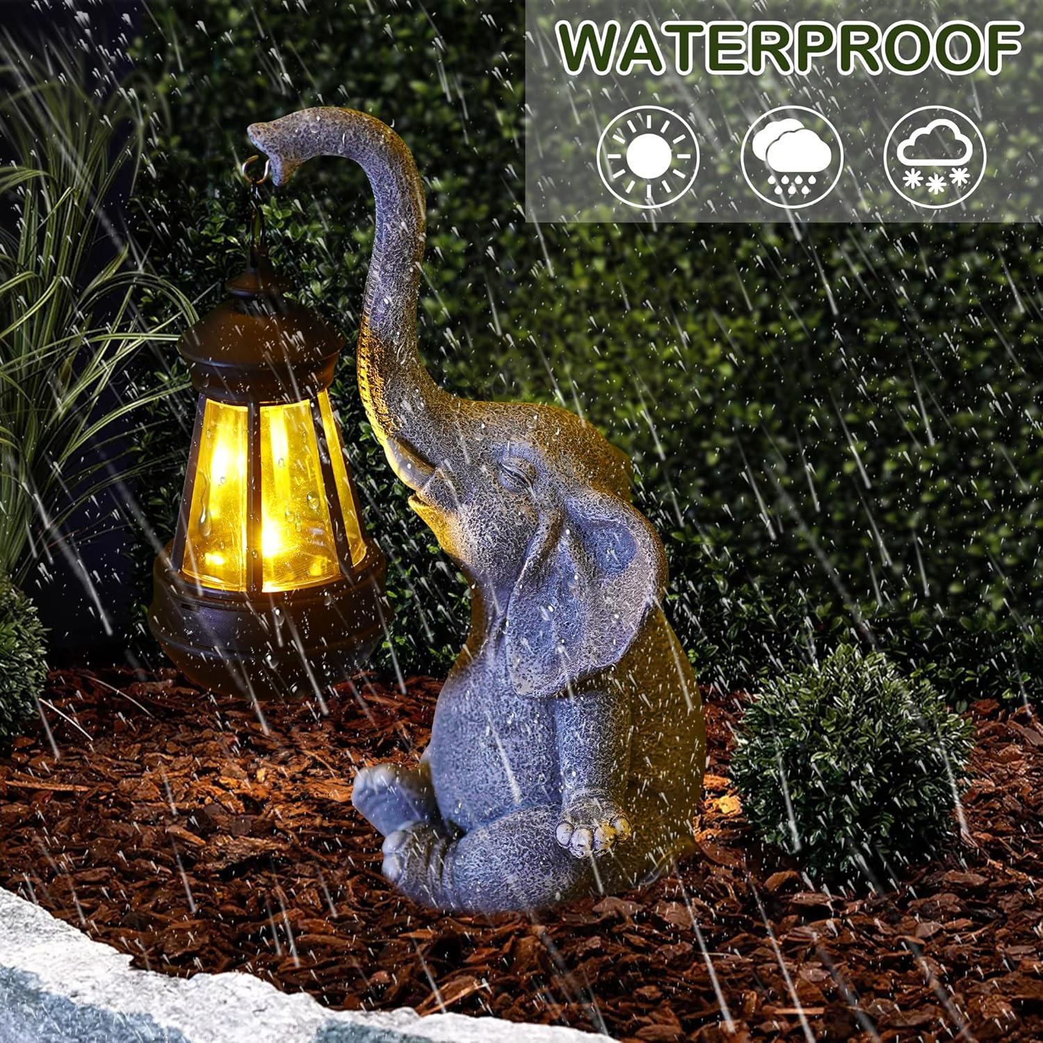 1 szt. Żywiczna Statuetka Słon – Bonsai Garden Ornaments recenzja i cena