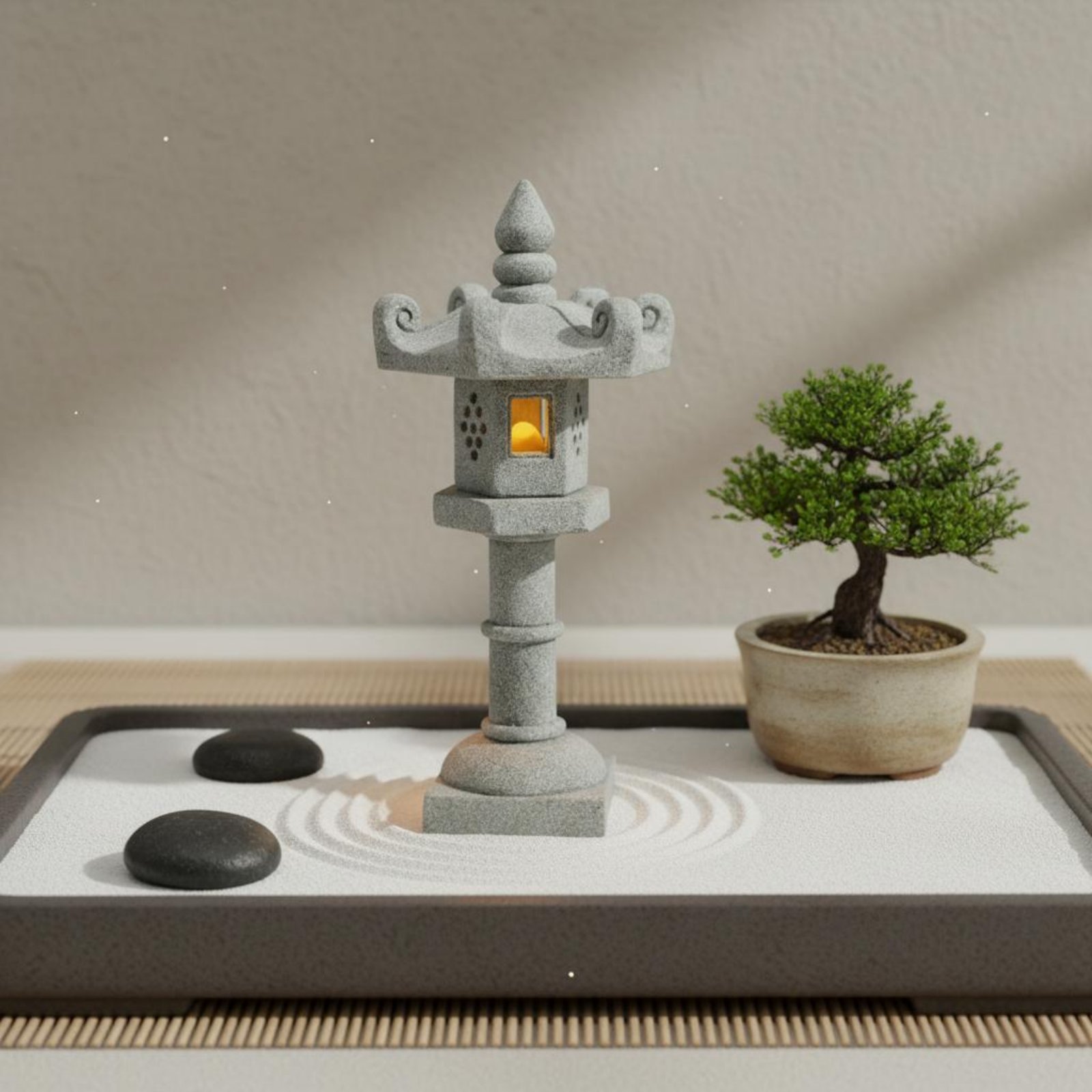 Miniaturowa Kamienna Latarnia  – Bonsai Garden Ornaments recenzja i cena