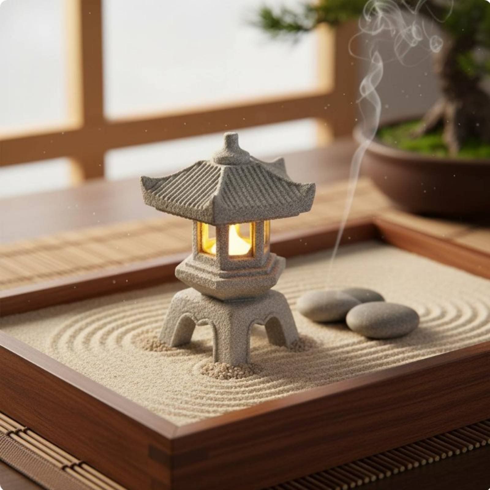 Miniaturowa Kamienna Latarnia  – Bonsai Garden Ornaments recenzja i cena