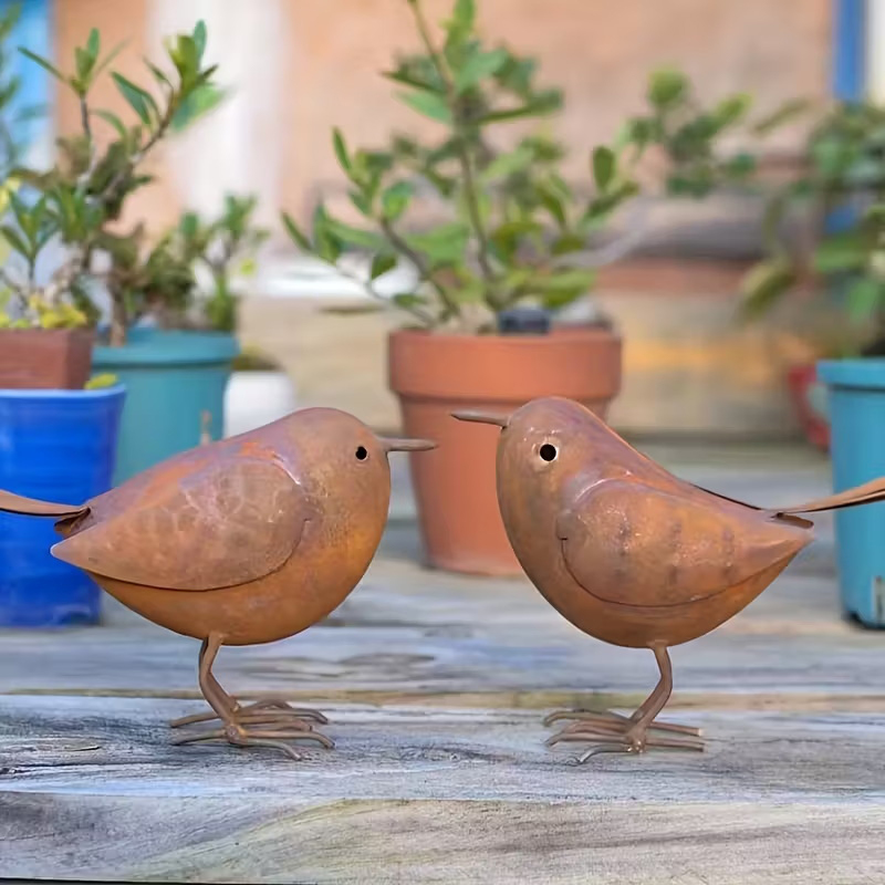 Nowe【Rustykalne Metalowe Ptaki – Bonsai Garden Ornaments recenzja i cena