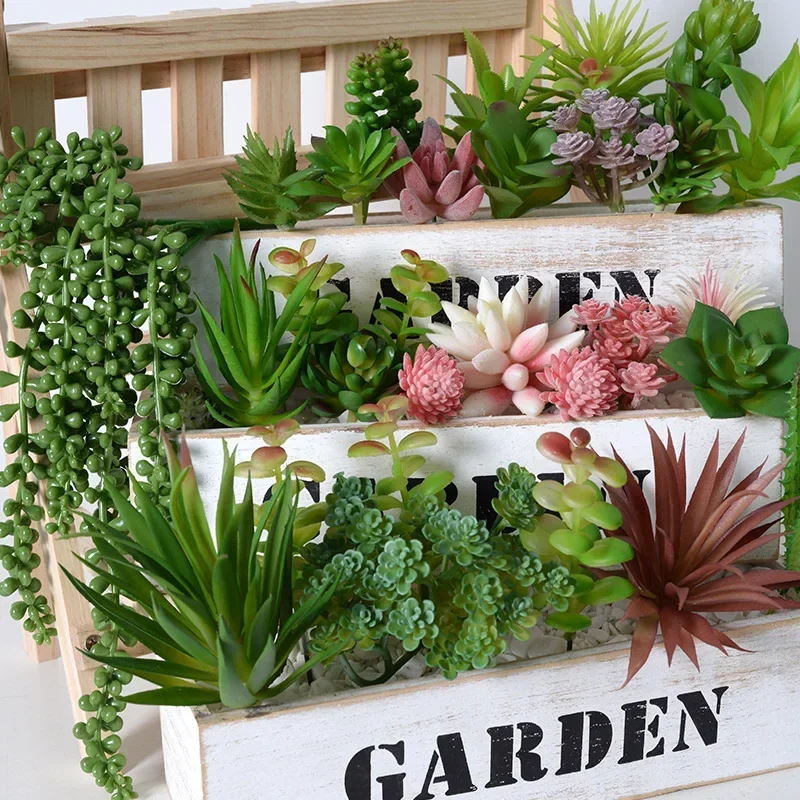 10/20 szt. Sztuczne sukulenty  – Bonsai Garden Ideas recenzja i cena